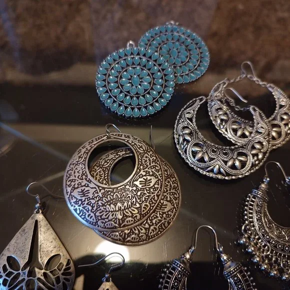 Tribal earrings:**7 pair lot** - Picture 4 of 6